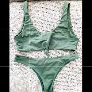 NEVER WORN Olive Green Bikini